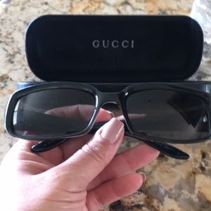 Black Gucci sunglasses